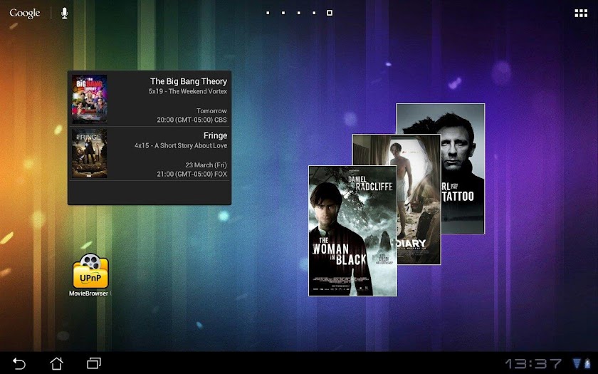 MovieBrowser UPnP Screen 3