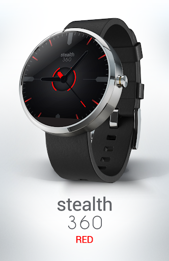 【免費個人化App】Watch Face - Stealth360 Red-APP點子