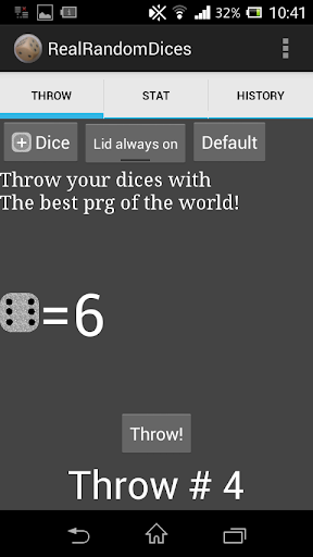 Real Random Dices