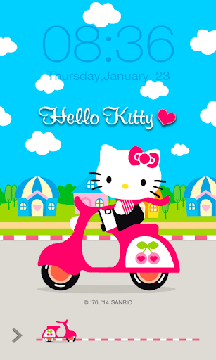 Hello Kitty Scooter ScreenLock