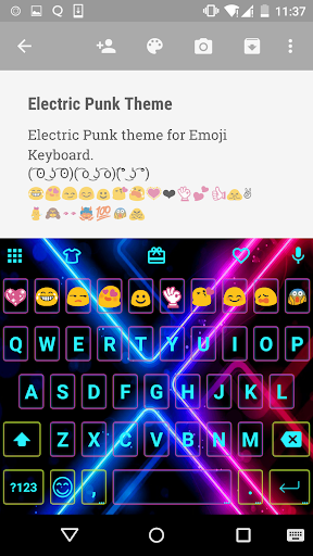 Electric Punk Emoji Keyboard