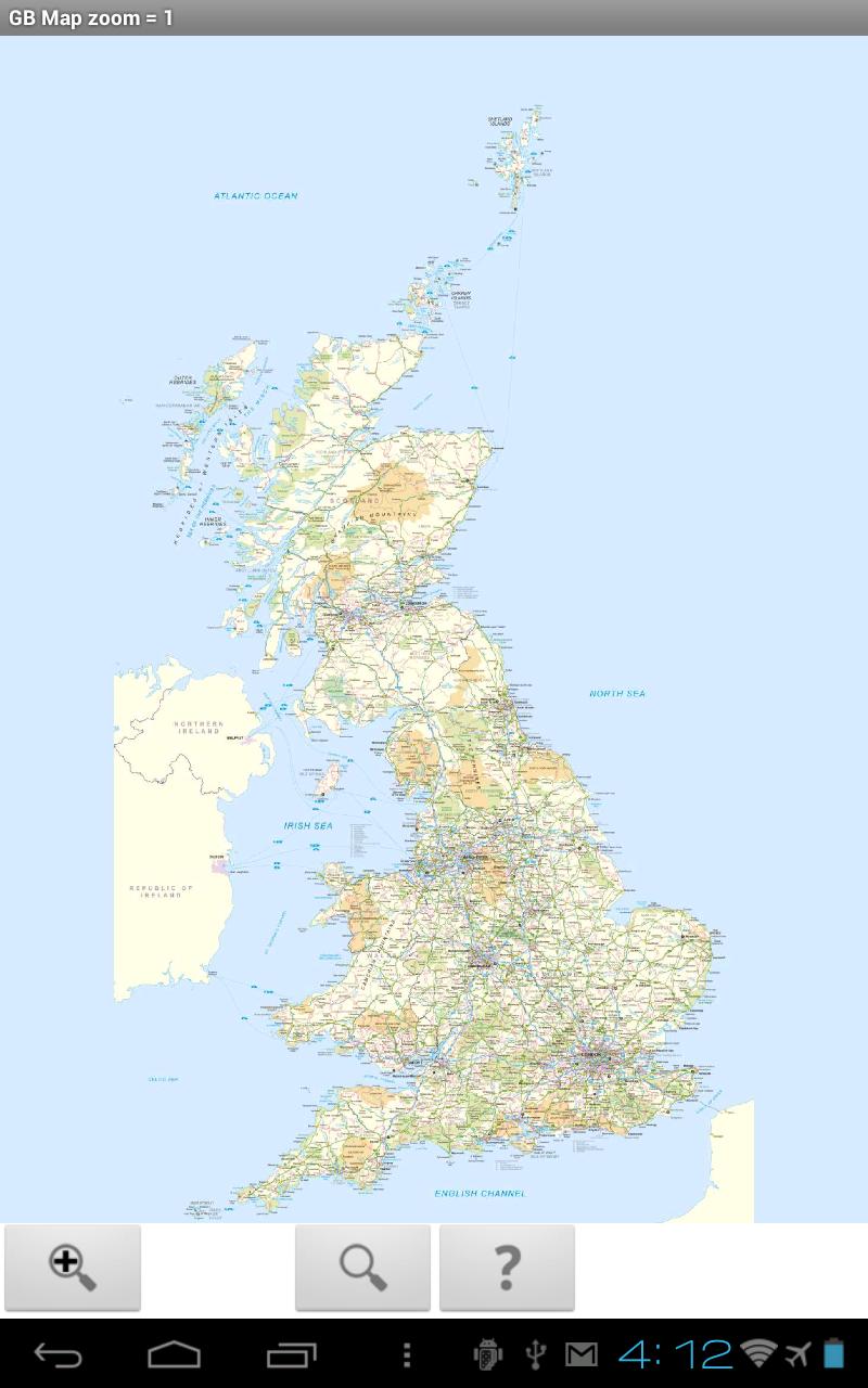 Android application Great Britain Road Atlas Map screenshort