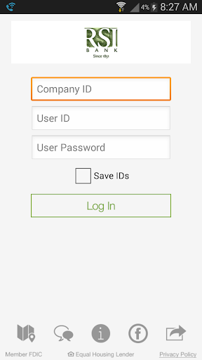 RSI Bank Your Business App