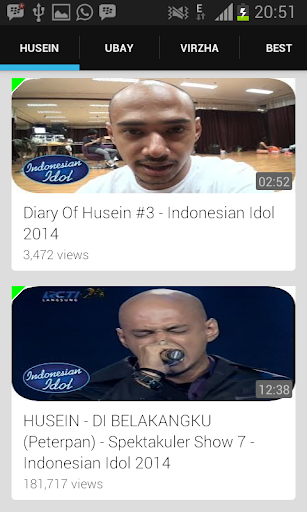 免費下載娛樂APP|Husein Ubay Virzha Idol app開箱文|APP開箱王