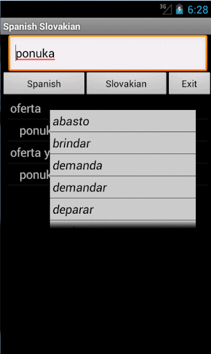 Spanish Slovak Dictionary
