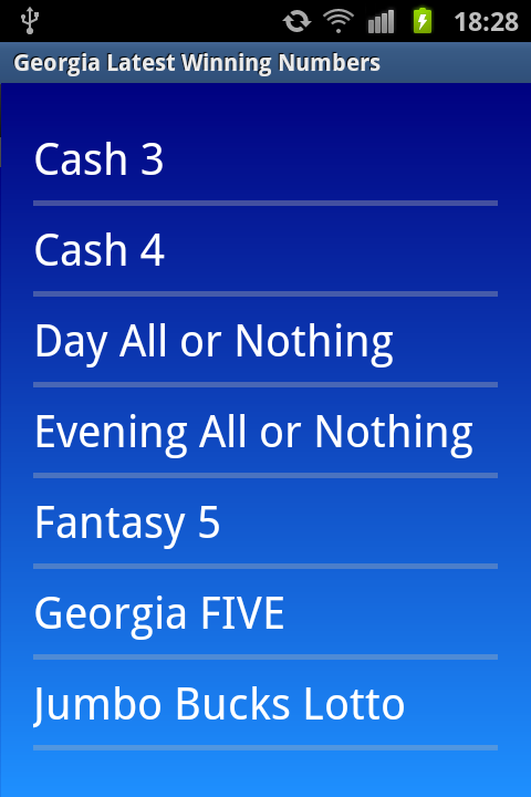 Georgia winning numbers - Android Apps on Google Play