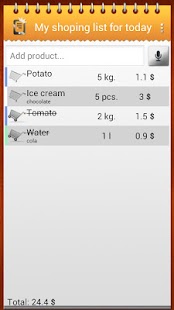 download Shopping list free