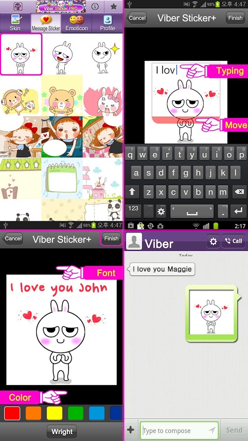 Viber Sticker PRO (Emoticons) - screenshot