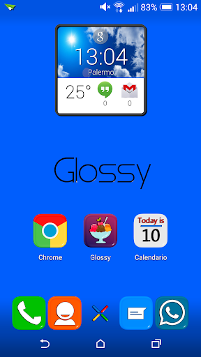 Glossy Square Icon Pack Theme