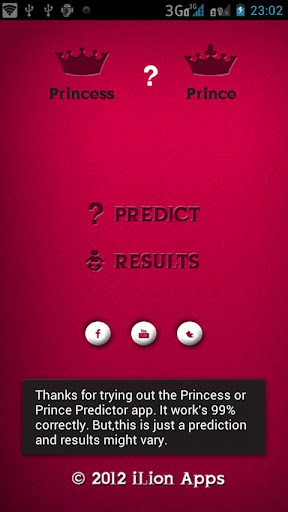 Princess or Prince Predictor