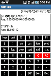 Mathematical Calculator (free) Screenshots 0