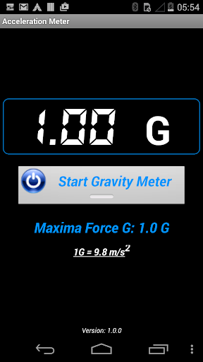 Acceleration Gravity Meter