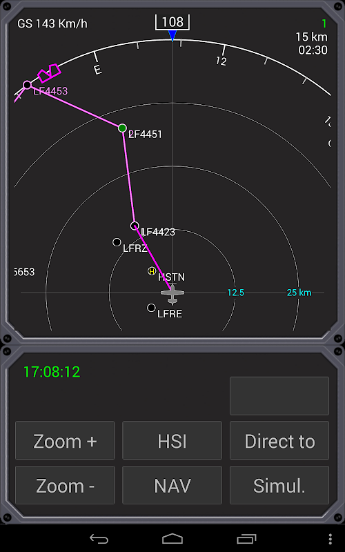 Android application Aero Nav Display screenshort