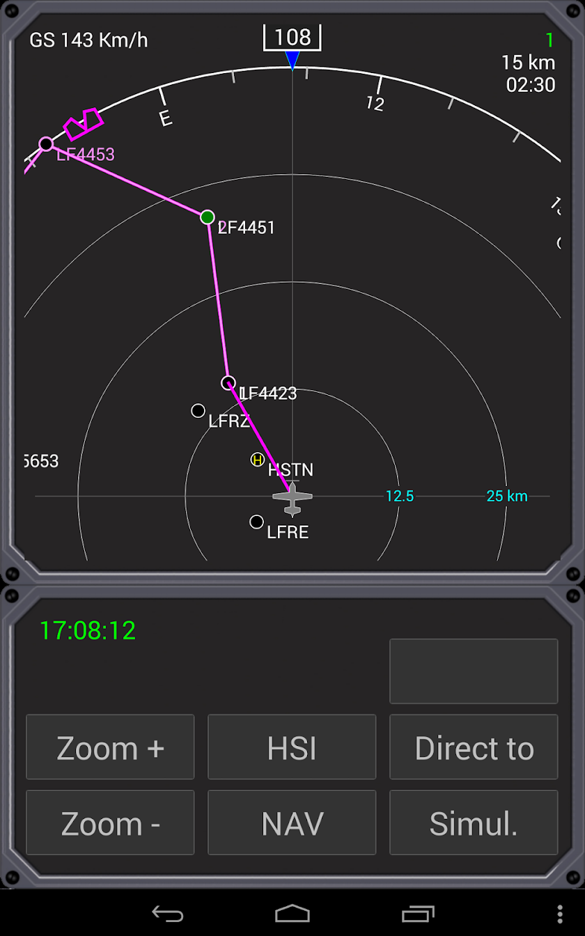 Aero Nav Display Screen 1