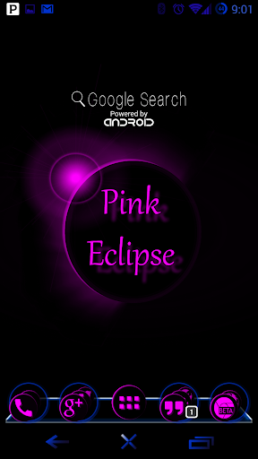 Pink Eclipse Launcher Theme