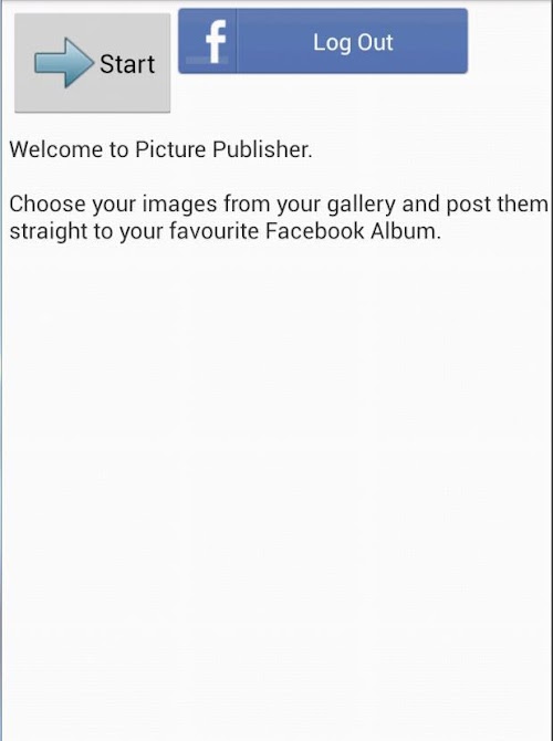 Android application Picture Publisher screenshort
