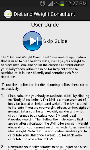 Diet and Weight Advisor Free