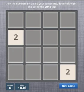 2048 Puzzle Number Game