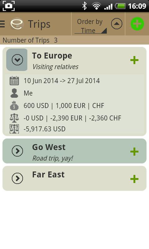 Android application Expenses On The Go screenshort