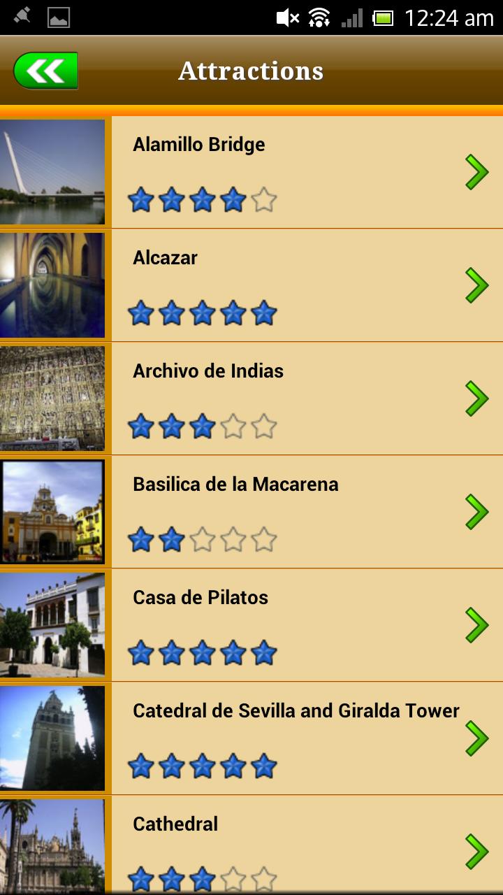 Seville Offline Travel Guide Screen 3