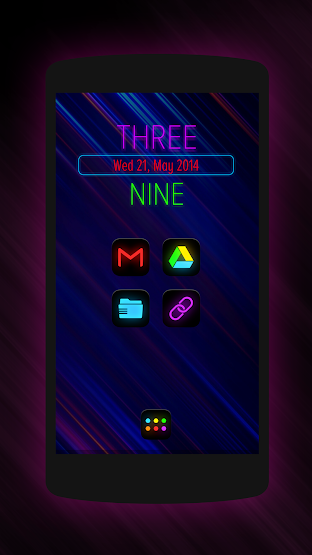 Neon Glow - Icon Pack - screenshot