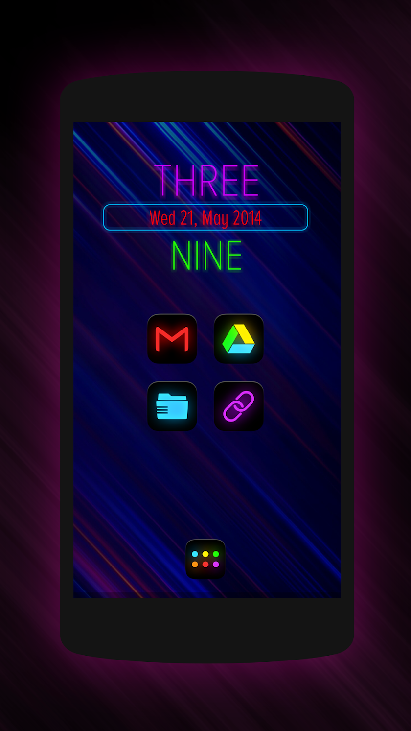 Neon Glow - Icon Pack Screen 3
