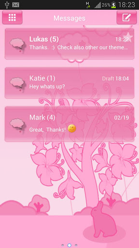 GO SMS Pro Pink Animal Buy