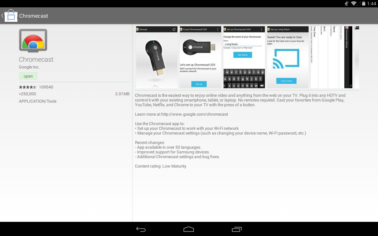 Cast Store for Chromecast - screenshot