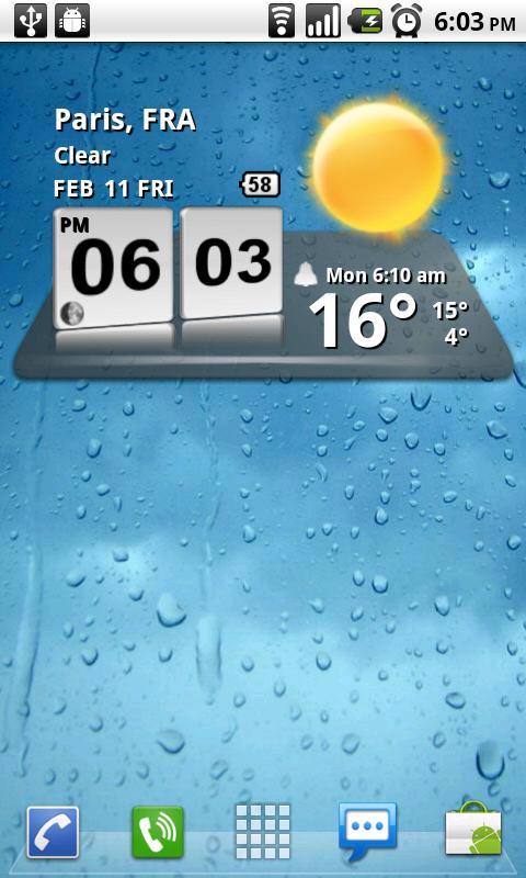 3D Digital Weather Clock Android