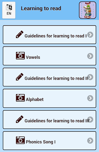 Learning to read.