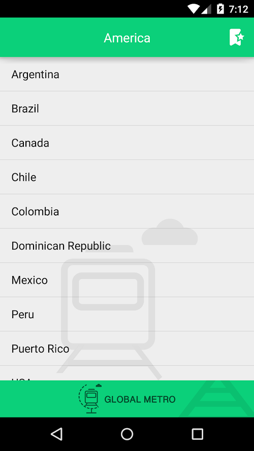 Android application Metro America screenshort