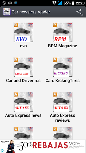 Car magazines rss reader