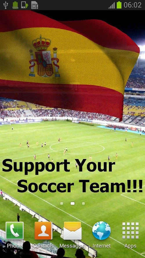 Android application 3D Spain Flag + screenshort