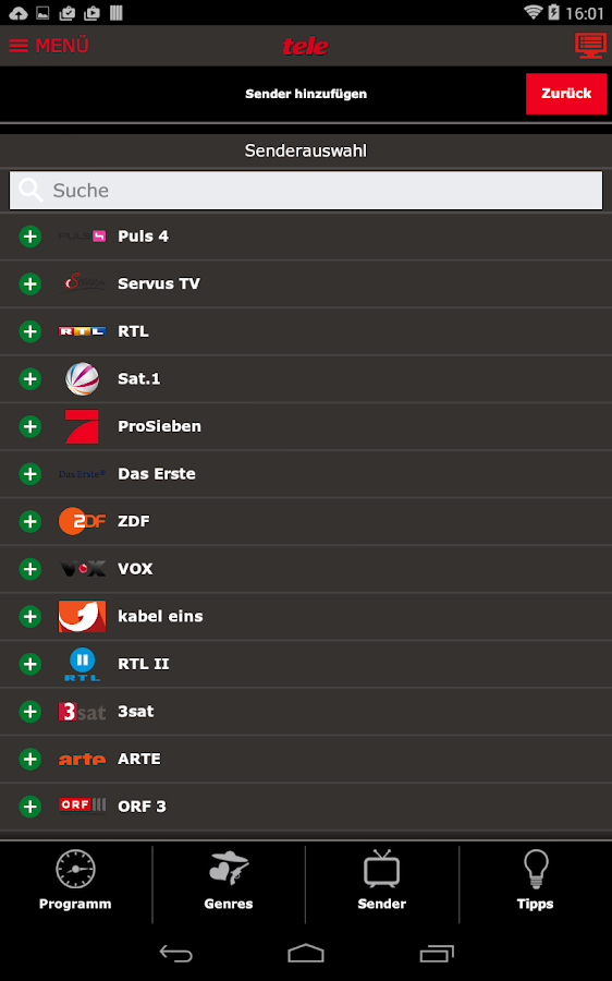 tele TV das Fernsehprogramm Android Apps on Google Play