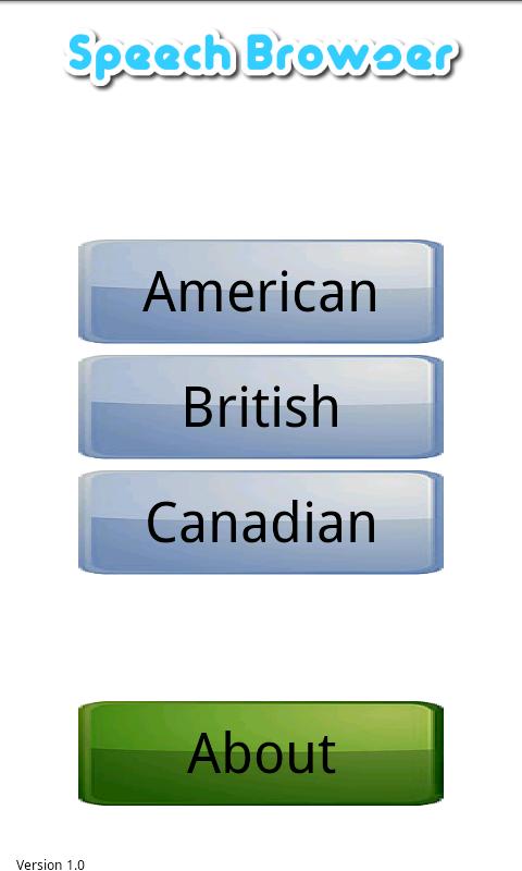 Android application Speech Controlled Web Browser screenshort