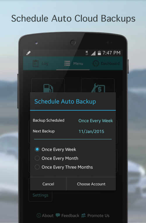 Fuel Buddy Car Mileage Log screenshot