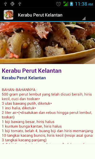 Menu Masakan Kerabu