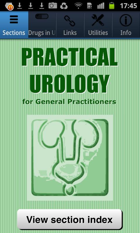 Android application Prac. Urology for Primary Care screenshort