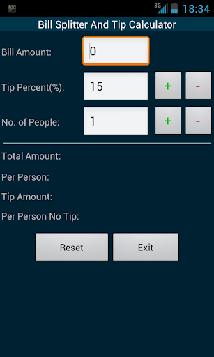 Bill Split And Tip Calc No Ads