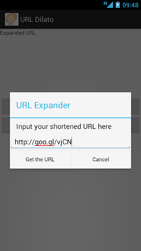 Shortened URL Expander