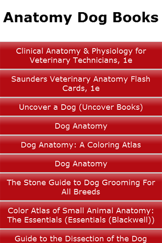 Anatomy Dog Books