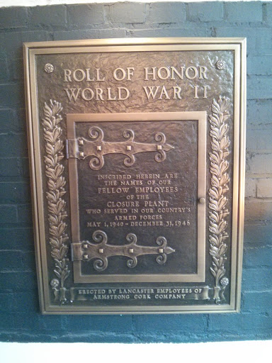 Cork Factory World War 2 Roll of Honor