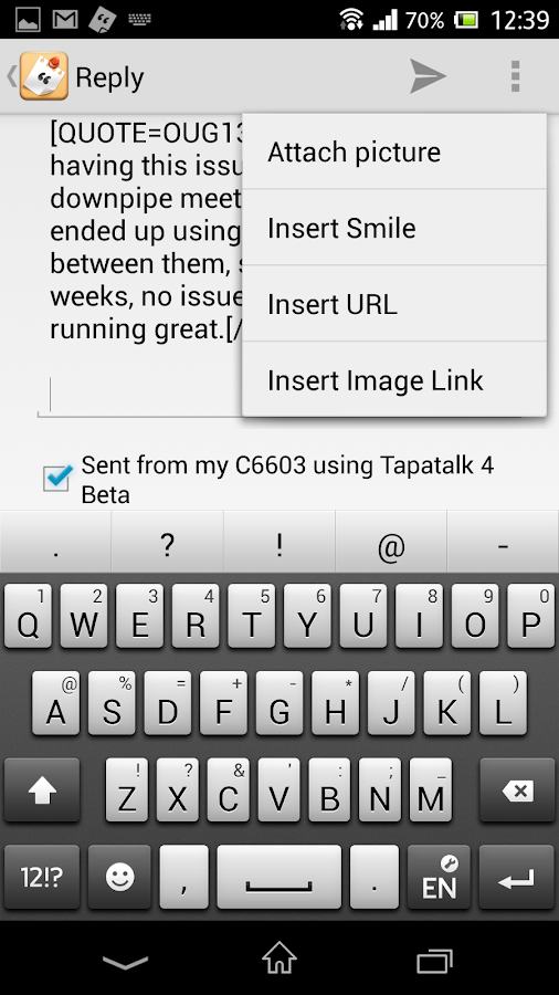 Tapatalk - screenshot