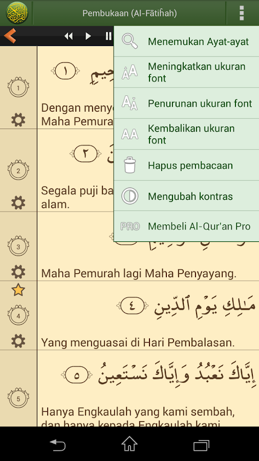 Al'Quran Bahasa Indonesia- tangkapan layar