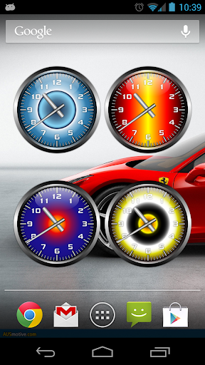 3D Widget Clock set 3