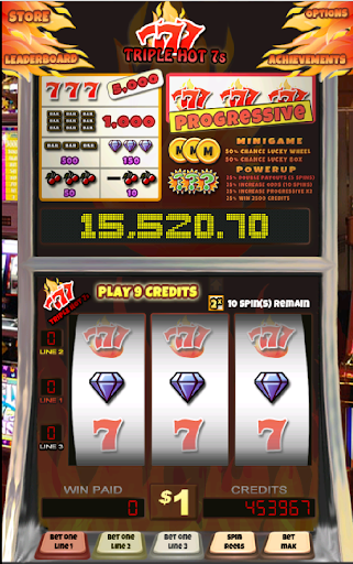 Triple Hot 7s Slot Machine