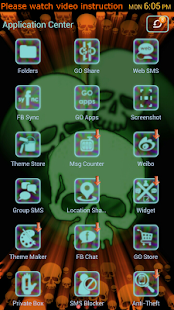 Glowing Neon Skulls Theme Screenshots 16