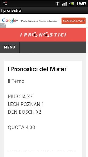 i pronostici