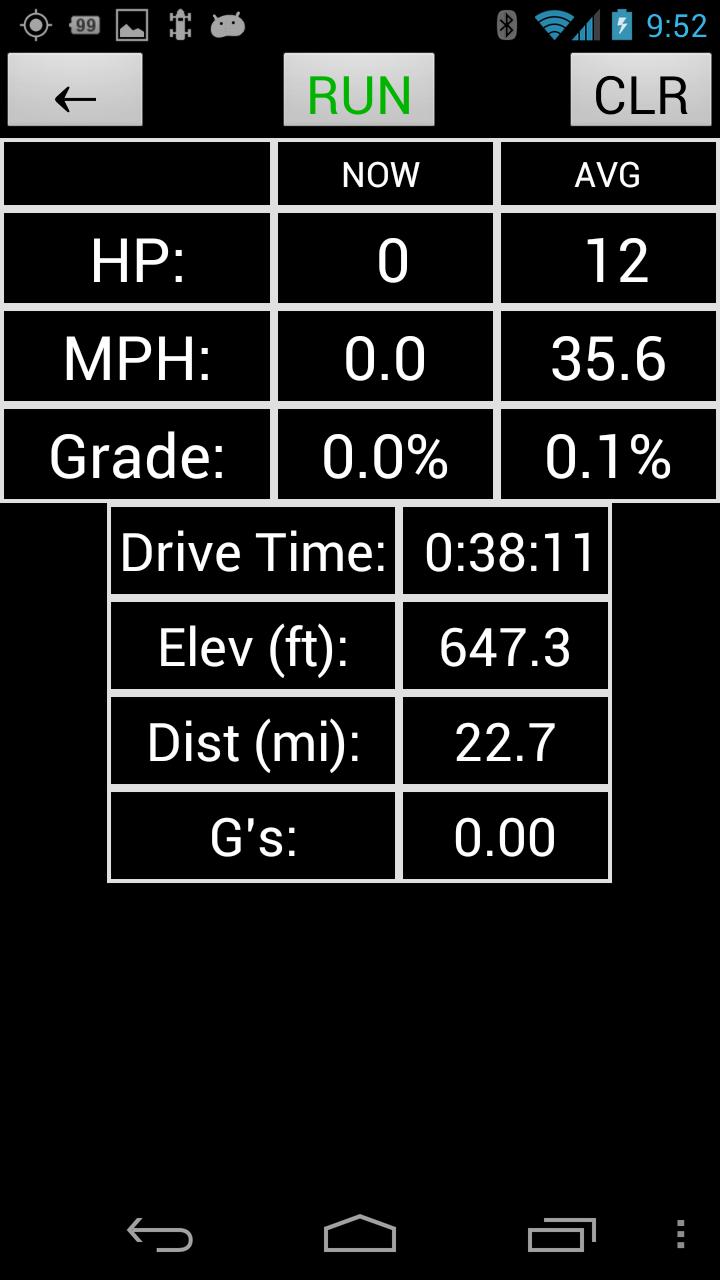 Auto Horse Power Meter Screen 3