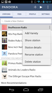 Pandora® internet radio - screenshot thumbnail